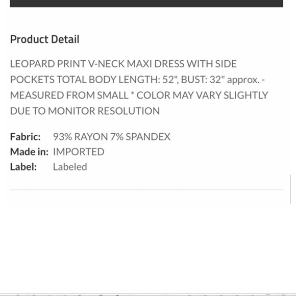 Leopard Print V Neck Dress! So Buttery Soft🐆 - Picture 4 of 5